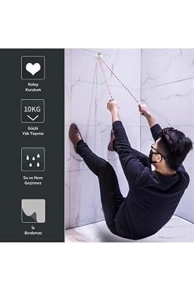 Yıldızan Newshpings Süper Güçlü Yapışkanlı Suya Dayanıklı Şeffaf Askı 5li Set...