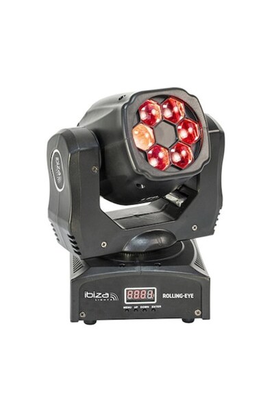 Ibiza Light Cap mobil ROLLING-EYE 6x12W RGBW