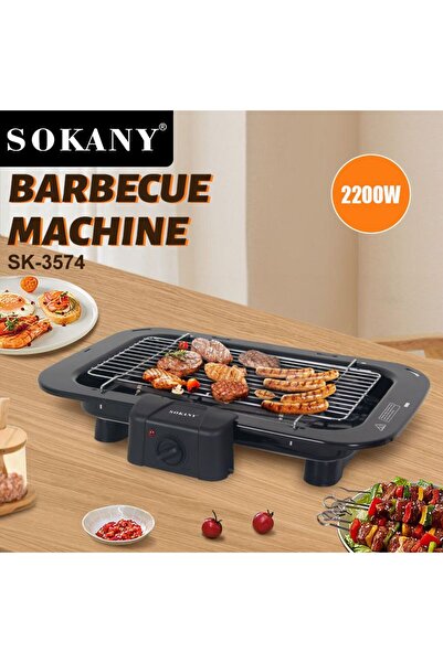 Generic SOKANY 2200W Electric BBQ Grill – High-Power Smokeless Indoor Outdoor...