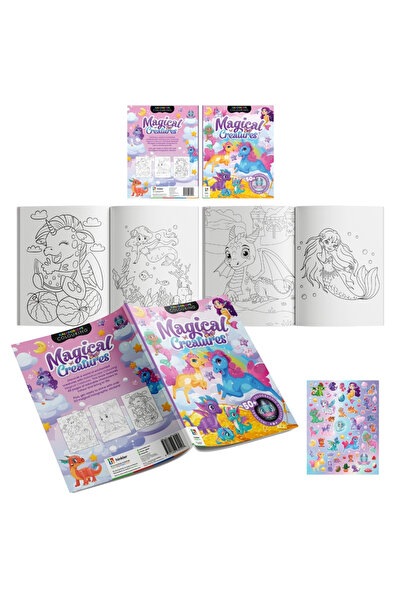 Hinkler Kaleidoscope Sticker Colouring Magical Creatures | 50+ Holographic St...