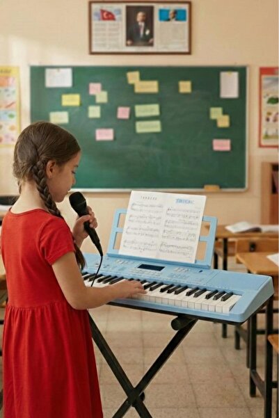Midex PS-P2300BL Başlangıç Seviye 61 Tuşlu Org Piyano Seti Mavi