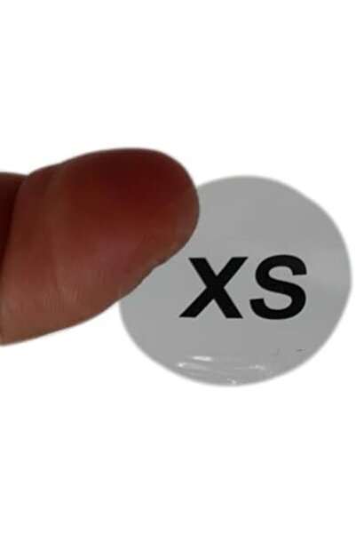 Nacario ملصق مقاس شفاف من البولي بروبيلين من NrcrioShop، قطر 25 مم × 25 مم، 5...