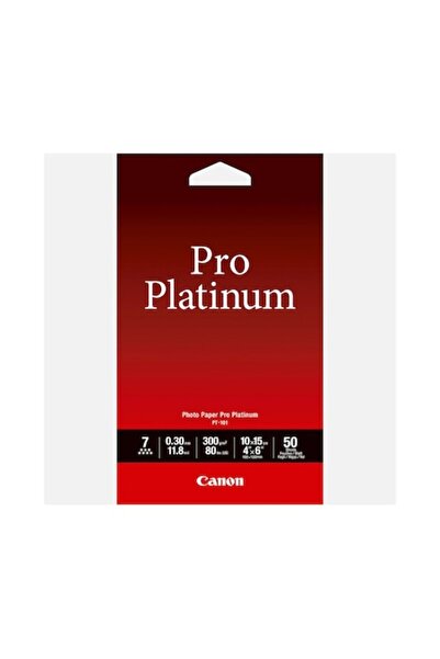 Canon Hârtie foto PT-101 Pro Platinum A6 10x15cm 300g 50 de coli