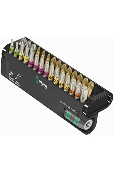 wera Set de 30 de biți Torx pentru lemn,