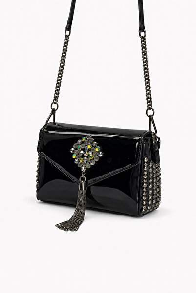 KRISTE BELL Women's Bag Patent Leather Black 26470