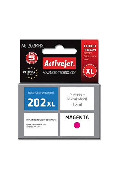 ActiveJet AE-202MNX Ink for Epson 202XL H34010, Supreme, 12 ml, Magenta