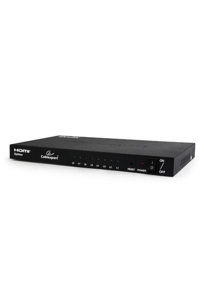 Gembird HDMI Splitter 3D, Active, 8 Ports, 1 Input - 8 Outputs