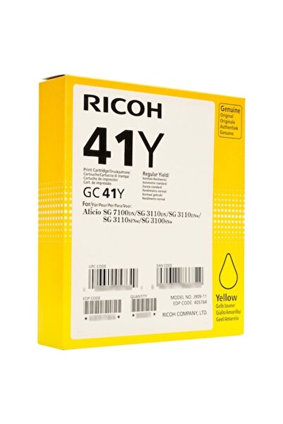 Ricoh Жълт гел мастилен патрон 2200 GC 41Y