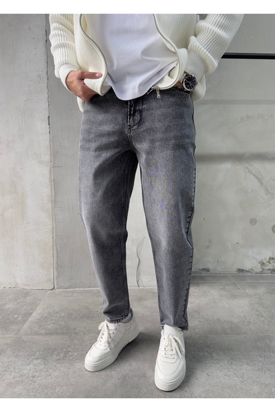 DİFRANSEL Men's Comfortable Fit Boyfriend Pants