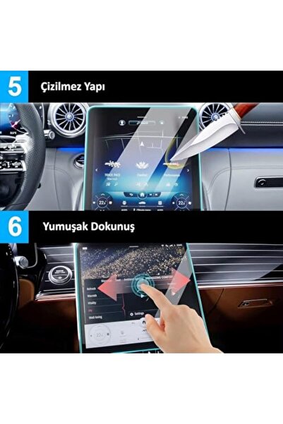 Nacario 2025 Model Multimedia and Dashboard 9H Screen Protector Compatible wi...