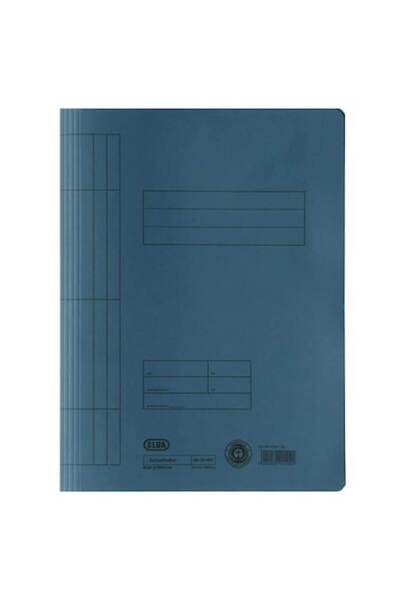 ELBA Cardboard Folder with Spine, Blue