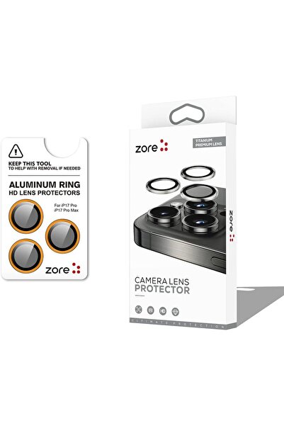 Nacario NrcrioShop 17 Pro Max CL-12 واقي عدسة الكاميرا من الياقوت الفاخر - مض...