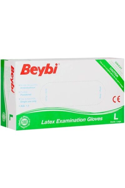 Yıldızan gnyshop قفازات بيبي لاتكس للاستخدام مرة واحدة -L- 100 قطعة 153783