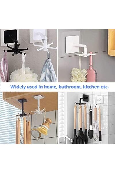 Nacario Nrcrioshop Kitchen Utensil Holder Kitchen Hanging Rack White, No-Punc...
