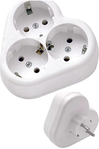Nacario NrcrioShop 101-03P Papatya مكرر مقبس ثلاثي لاسلكي مزود بثلاثة مخارج، ...