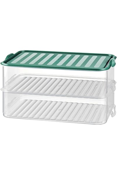 Nacario Nrcrioshop 2-Piece Clip-On 3.2 Liter Refrigerator Organizer Freezer M...