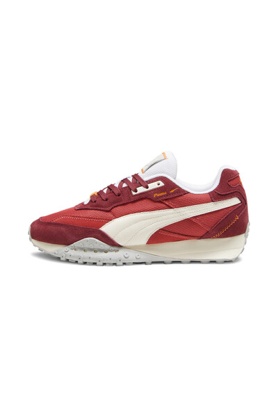 Puma Mens Blktop Rider Washed Sneakers - Red