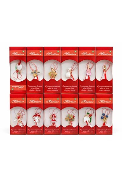 OEM Set de 24 Broșe Mărțișor, 13x4 cm, Modele Diverse, Cadou pentru Femei de ...