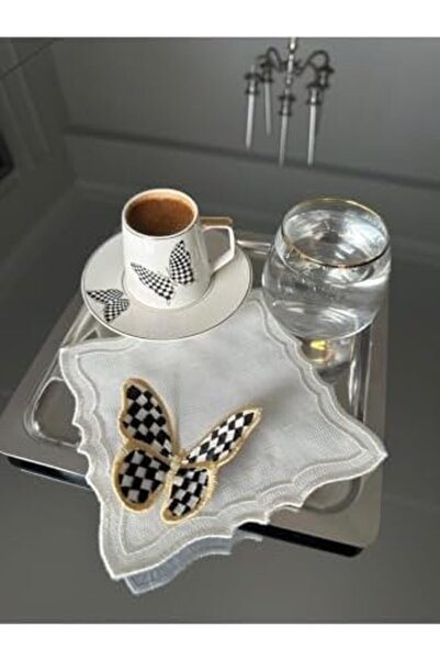 Nacario Nrcrioshop Butterfly Embossed Cocktail Napkin Single 1201248