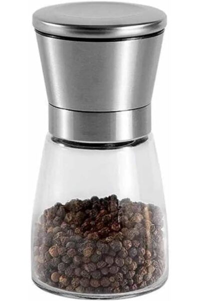 Nacario Nrcrioshop Salt & Pepper Mill Steel Cover - Glass Chamber 13 cm (Csm-...