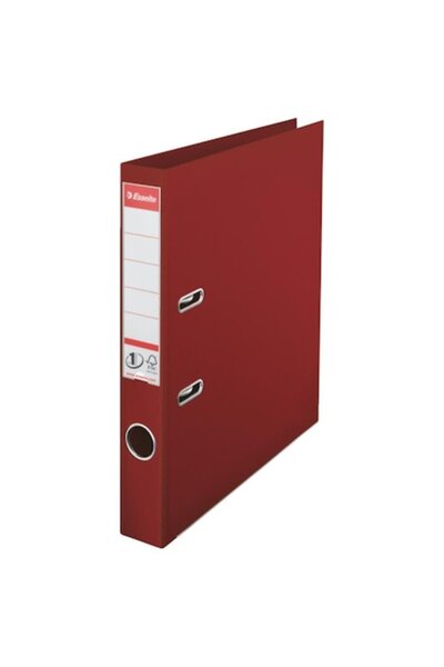 Esselte Folder, 50 mm, A4, PP, with metal ring, Standard, burgundy