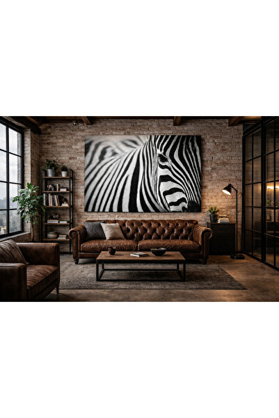 My canvas Premimum özelliklerde Zebra görselli Kanvas Tablo