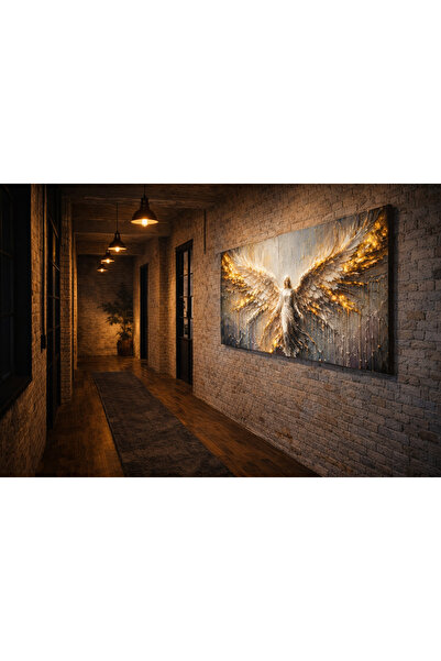 My canvas Premium derinlik ve 3D efektli kanatlı melek kanvas tablo