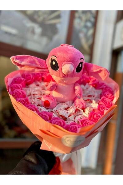 Buchetezie Buchet Cadou Femei Buchet Angel in Love cu Trandafiri de Săpun