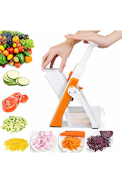 Generic Mandoline Slicer Adjustable Thickness Stainless Steel Julienne Vegeta...