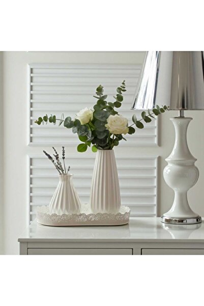 Carmen Soft Set de 2 vaze ceramice nordice din fier forjat