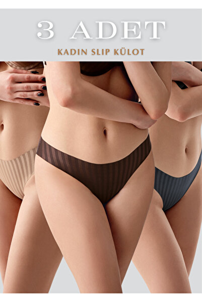 Soweto Σλιπ εσώρουχα 3 τεμαχίων με σχέδια - Εσώρουχα με ελάχιστη κοπή και χαμ...