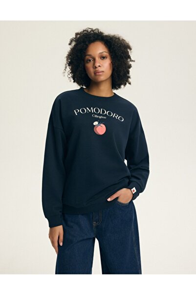 Henderson Women's Classic Sweatshirt Crew Neck Pomodoro Italian Style Classic...