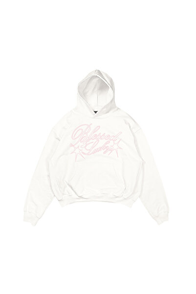 lethestudios هودي بقلنسوة من Blessed & Lucky Baksılı