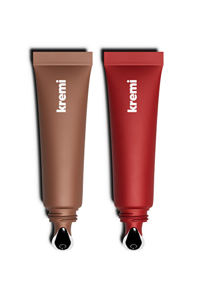 Kremi Lip Balm 2'li Set | Nemlendirici, Besleyici, Onarıcı | Vitamin E, Pepti...