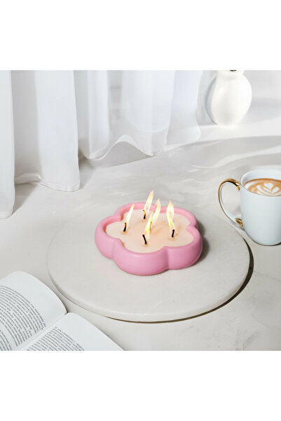 LALEZEN HOME ÇİÇEK TABAK MUM