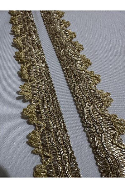 ULUPAMİR شريط حافة منقوش بلون ذهبي