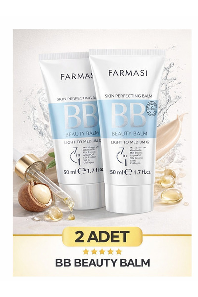 Farmasi BB Krem - 02 Light to Medium 50 ml 2 adet
