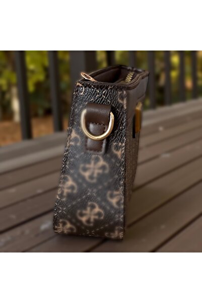 Gözde Mağazacılık Women's Hand Shoulder Bag with Column and Chain Strap