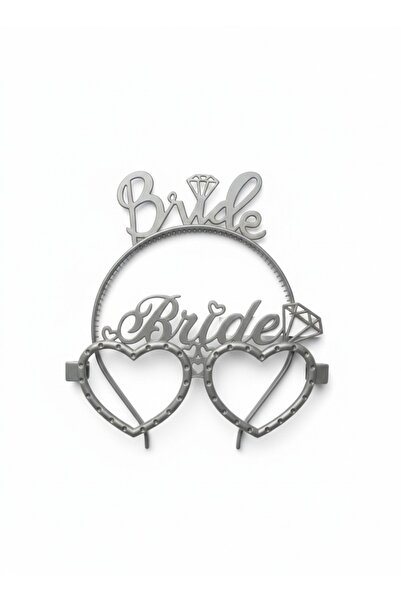 Azebu Bride To Be Gözlük ve Taç Seti, Bride to Be Partisi Kutlama Plastik Taç ve Gözlük