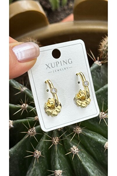 artistik bijuteri Gold Color Pearly Earrings Immigrant Earring