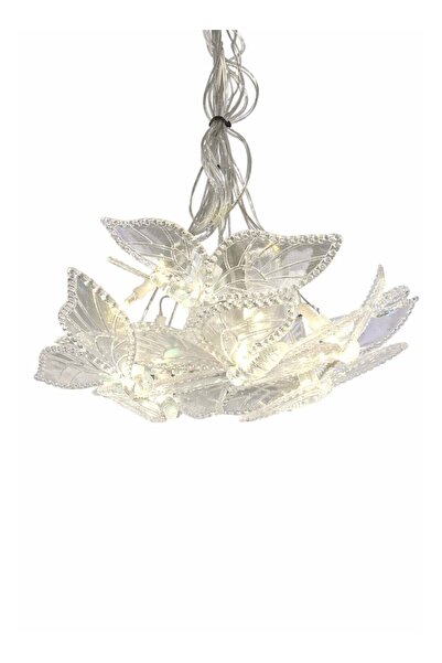 Generic ثريا كريستالية على شكل فراشة من BUYCO مزودة بإضاءة LED - مصباح سقف مع...