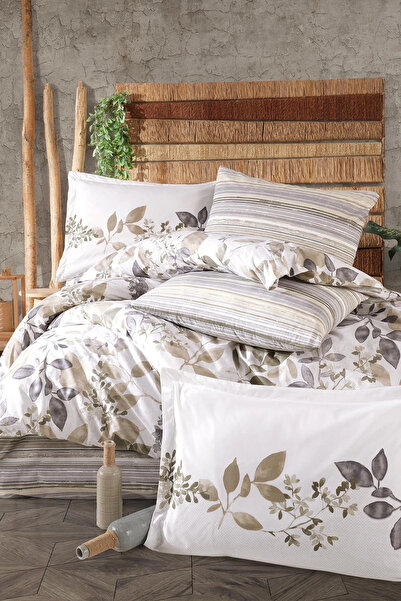 Clasy Azura V1 Bež Ranforce Dvostruki Set Navlaka za Poplun