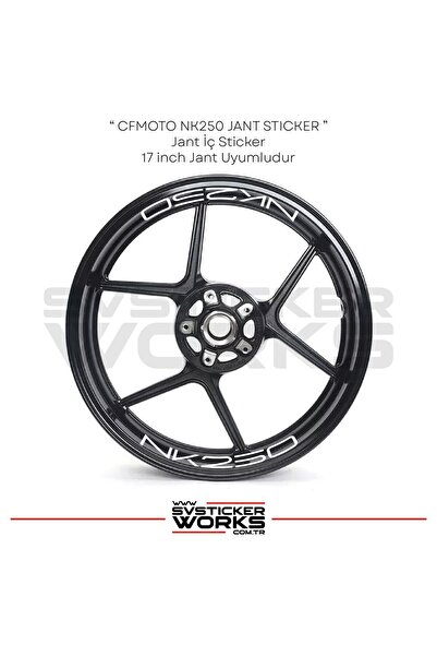 ARONA Cfmoto nk250 wheel rim sticker set - 8 piece inner rim decal