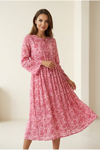 OEM Hand-printed cotton dress