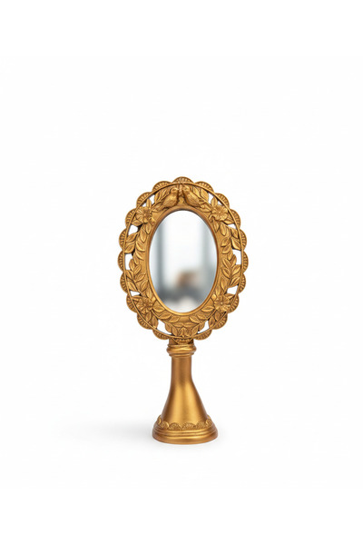 Ayna Vintage Kuş Temalı Rölyefli Masa Aynası