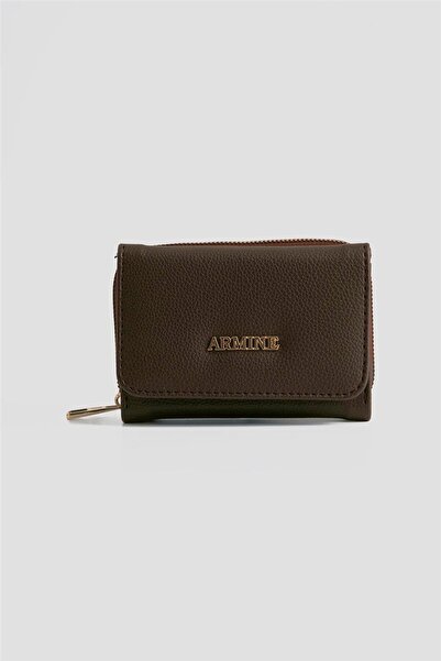 Armine Pia Deri Cüzdan 25YD7011 Kahverengi