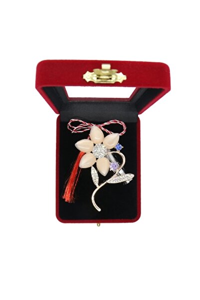 OEM Flower Brooch in Velvet Box