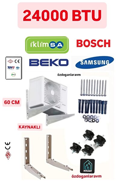 Genel Markalar Fırtına 24000 Btu Dış Ünite Kaynaklı Konsol Klima 60 Cm Ayak +...