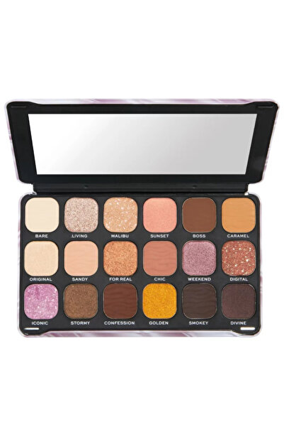 MAKEUP REVOLUTION , Forever Flawless, Eyeshadow Palette, Nude Silk, 18 Shades...
