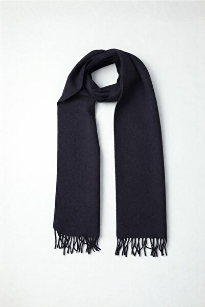 Bisse Men's wool scarf navy blue